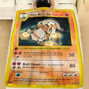 Thicc Arcanine Pokemon Blanket