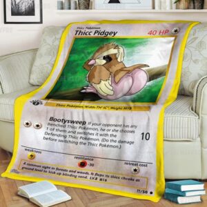 Thicc Pidgey Pokemon Blanket