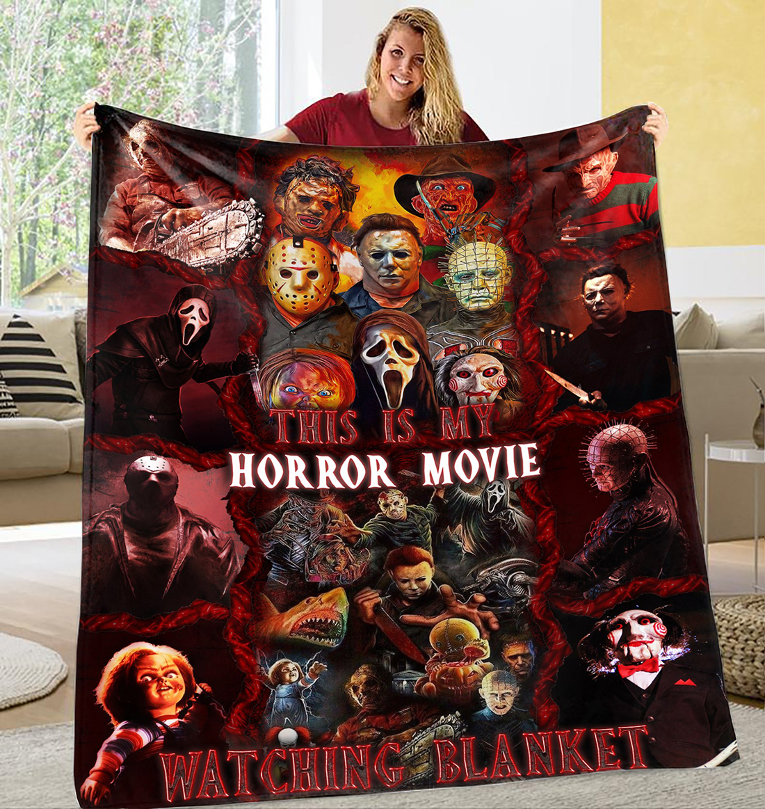 This Is Horror Movie Watching Blanket This Is Horror Movie Watching Blanket