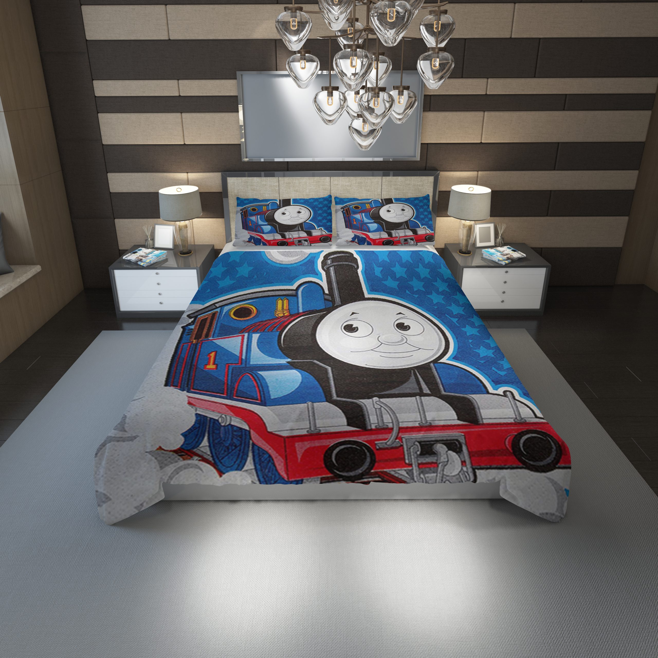 Thomas The Tank Engine 32 Duvet Cover and Pillowcase Set Bedding Set scaled 1 Thomas The Tank Engine 32 Duvet Cover and Pillowcase Set Bedding Set scaled 1