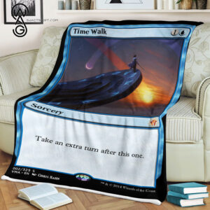 Time Walk Game Magic The Gathering Blanket
