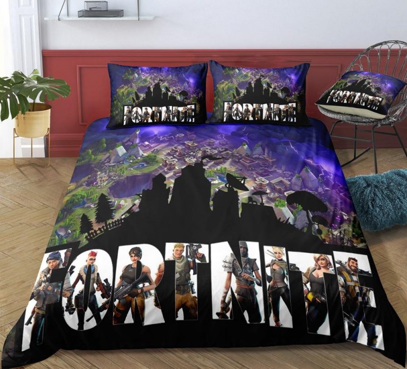 Topdown Fortnite Gamer Duvet Cover and Pillowcase Set Bedding Set Topdown Fortnite Gamer Duvet Cover and Pillowcase Set Bedding Set