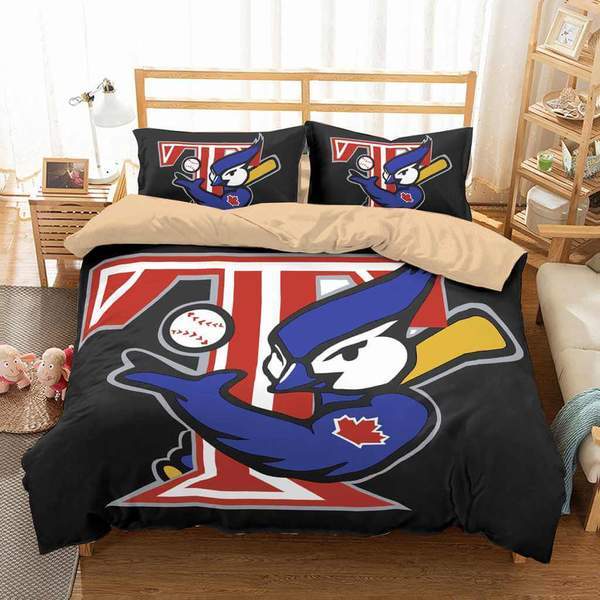 Toronto Blue Jays Duvet Cover and Pillowcase Set Bedding Set 487 Toronto Blue Jays Duvet Cover and Pillowcase Set Bedding Set 487