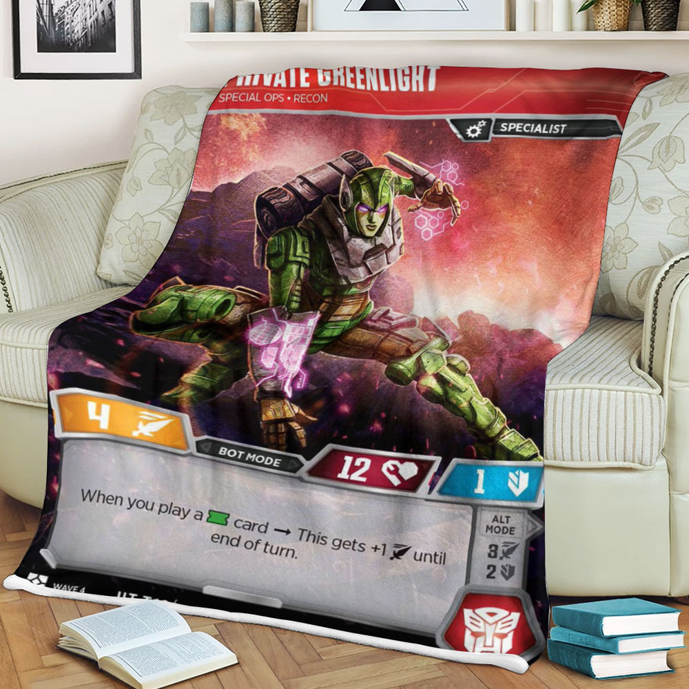 Transformers Private Greenlight Special Ops Recon Sherpa Blanket Transformers Private Greenlight Special Ops Recon Sherpa Blanket