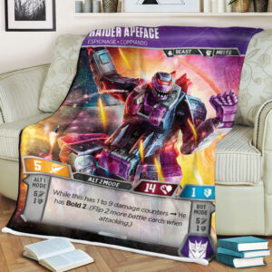 Transformers Raider Apeface Espionage Commando Sherpa Blanket 2