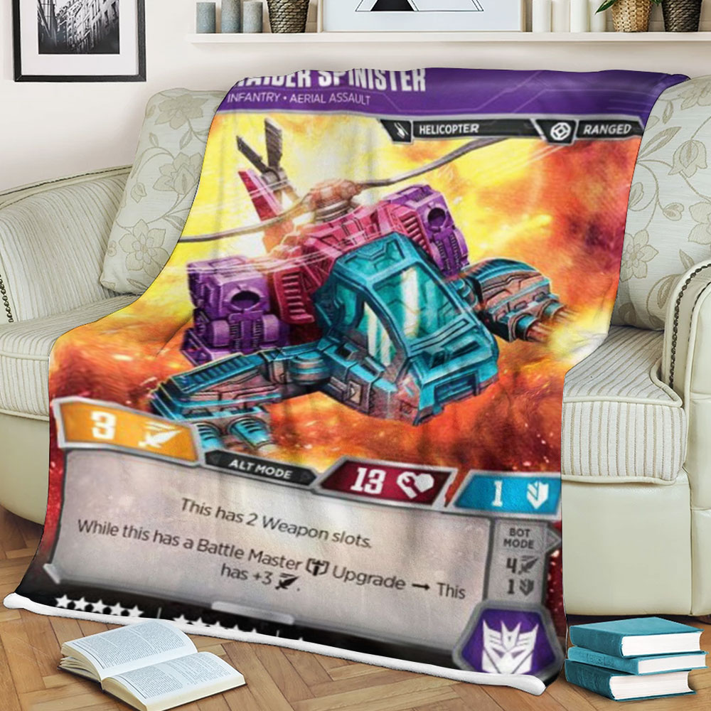 Transformers Raider Spinister Infantry Aerial Assault Sherpa Blanket Transformers Raider Spinister Infantry Aerial Assault Sherpa Blanket