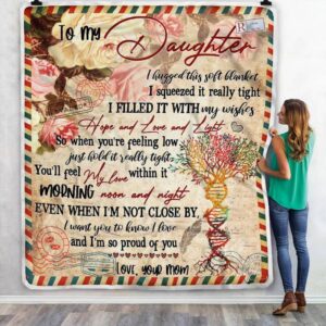 Tree Sweet Letter To My Daughter Im So Proud Of You Blanket
