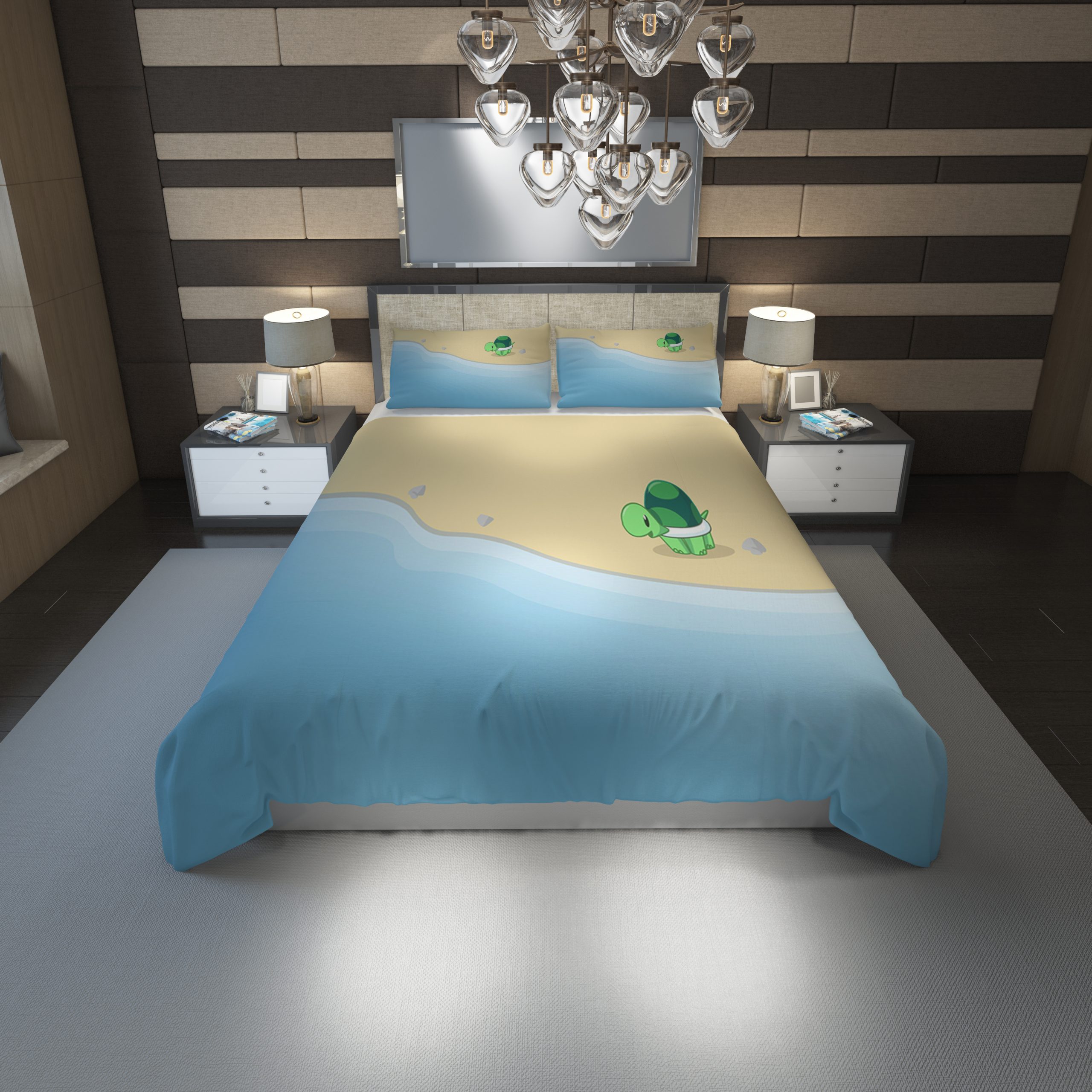 Turtle 11 Duvet Cover and Pillowcase Set Bedding Set scaled 1 Turtle 11 Duvet Cover and Pillowcase Set Bedding Set scaled 1