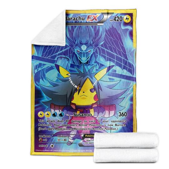 Uchiha Madara Pikachu Madarachu Soft Blanket Uchiha Madara Pikachu Madarachu Soft Blanket