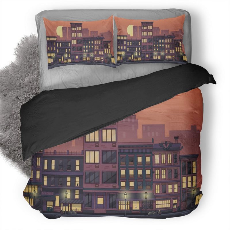 Urban Cityscape Artwork Cq Duvet Cover and Pillowcase Set Bedding Set Urban Cityscape Artwork Cq Duvet Cover and Pillowcase Set Bedding Set