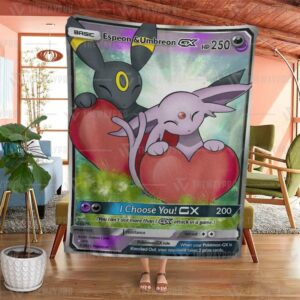 Valentine Pokemon Espeon Umbreon I Choose You Blanket