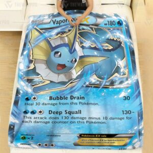 Vaporeon Ex Pokemon Blanket