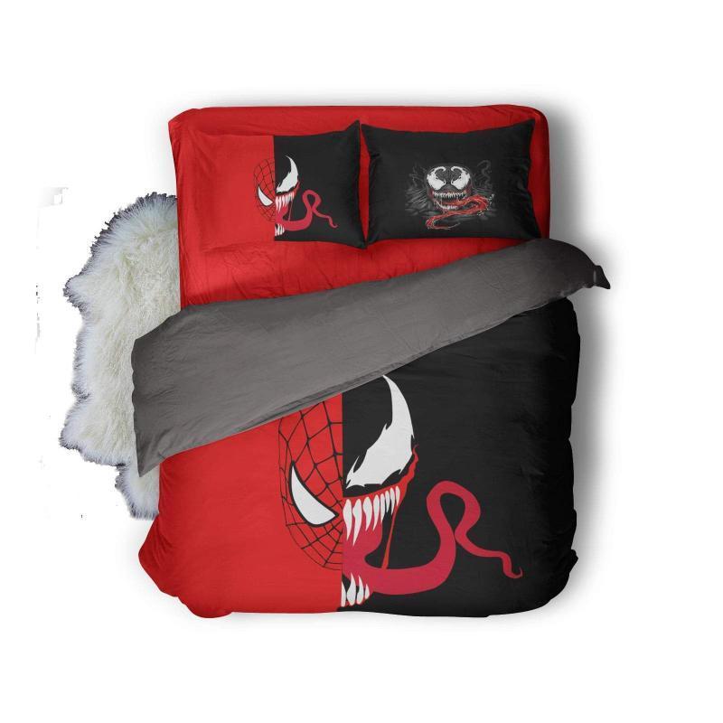 Venom Half Blood Printed ding Duvet Cover and Pillowcase Set Bedding Set Venom Half Blood Printed ding Duvet Cover and Pillowcase Set Bedding Set