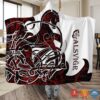 Viking Alsvidr Red White Blanket