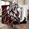 Viking Cerberus Red White Blanket