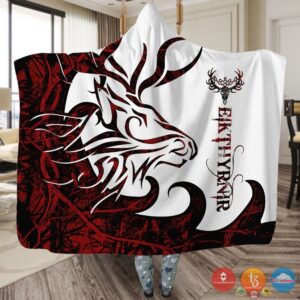 Viking Eikthyrnir Red White Blanket