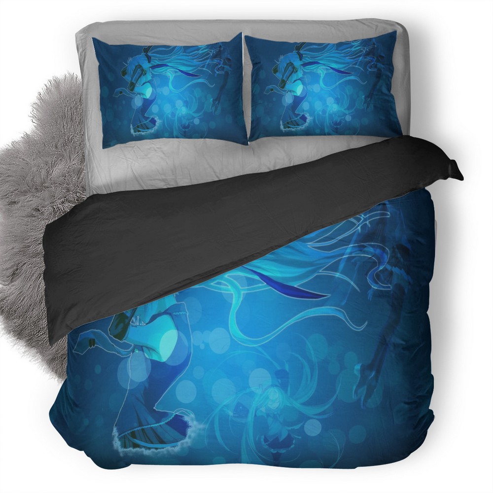 Vocaloid Hatsune Miku Qhd Duvet Cover and Pillowcase Set Bedding Set Vocaloid Hatsune Miku Qhd Duvet Cover and Pillowcase Set Bedding Set