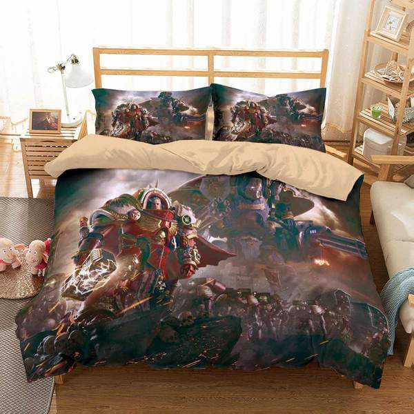 Warhammer 40000 Dawn Of War Duvet Cover and Pillowcase Set Bedding Set Warhammer 40000 Dawn Of War Duvet Cover and Pillowcase Set Bedding Set