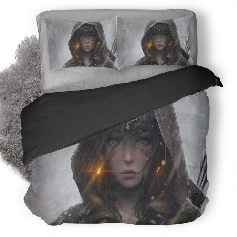 Warrior Girl Hood Artwork Xj Duvet Cover and Pillowcase Set Bedding Set Warrior Girl Hood Artwork Xj Duvet Cover and Pillowcase Set Bedding Set