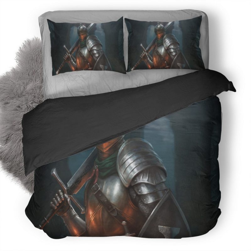 Warrior Metal Armour 7K Duvet Cover and Pillowcase Set Bedding Set Warrior Metal Armour 7K Duvet Cover and Pillowcase Set Bedding Set