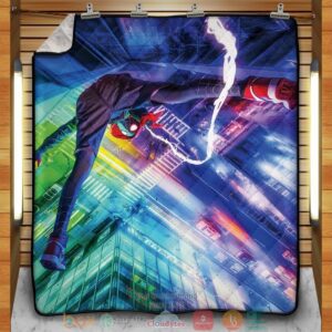Web Slinger Miles Quilt Blanket