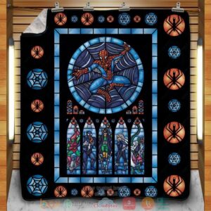 Webslinger Stained Glass Quilt Blanket
