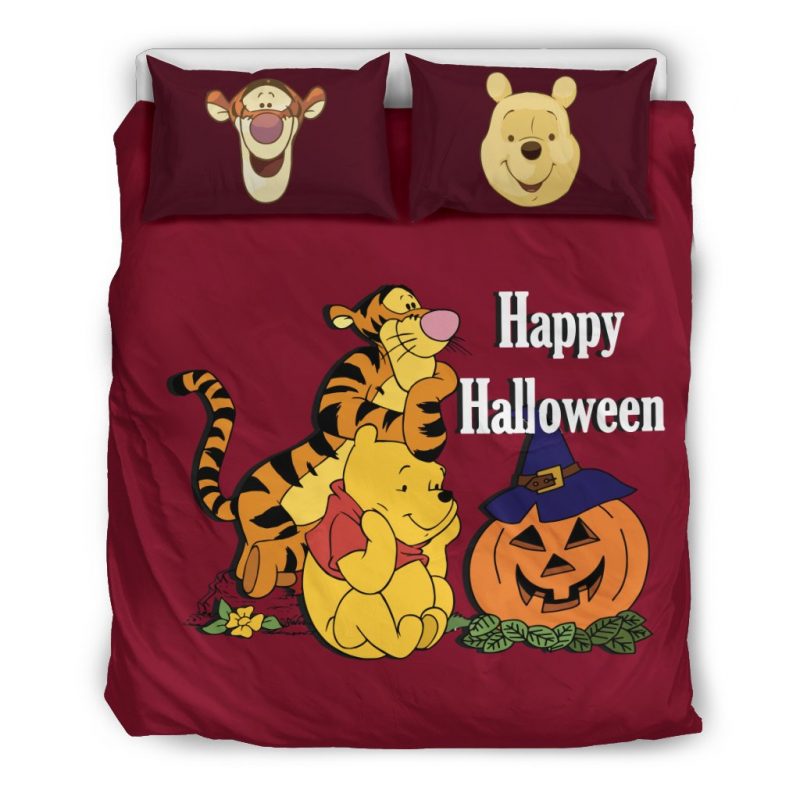 Winnie The Pooh Halloween Duvet Cover and Pillowcase Set Bedding Set Winnie The Pooh Halloween Duvet Cover and Pillowcase Set Bedding Set