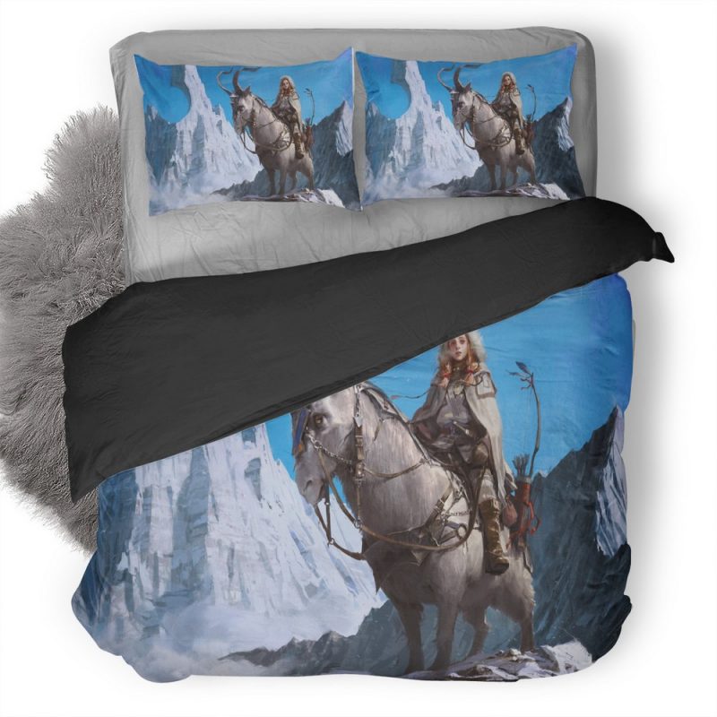 Woman Warrior Sitting On Creature Fantasy Artwork 3U Duvet Cover and Pillowcase Set Bedding Set Woman Warrior Sitting On Creature Fantasy Artwork 3U Duvet Cover and Pillowcase Set Bedding Set