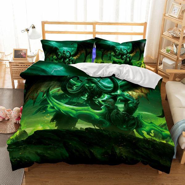 World Of Warcraft Printed Duvet Cover and Pillowcase Set Bedding Set World Of Warcraft Printed Duvet Cover and Pillowcase Set Bedding Set