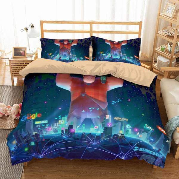 Wreck It Ralph 2 1 Duvet Cover and Pillowcase Set Bedding Set Wreck It Ralph 2 1 Duvet Cover and Pillowcase Set Bedding Set