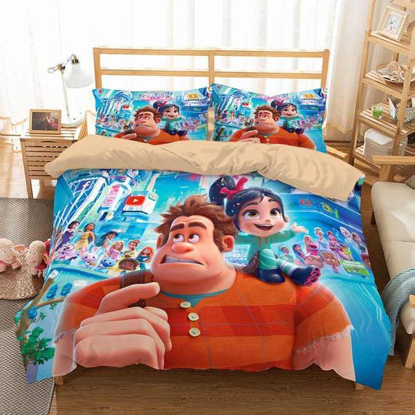 Wreck It Ralph 2 Duvet Cover and Pillowcase Set Bedding Set 572 Wreck It Ralph 2 Duvet Cover and Pillowcase Set Bedding Set 572