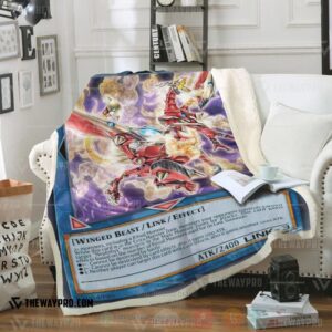 Yu Gi Oh Awakening Of Nephthys Blue Soft Blanket