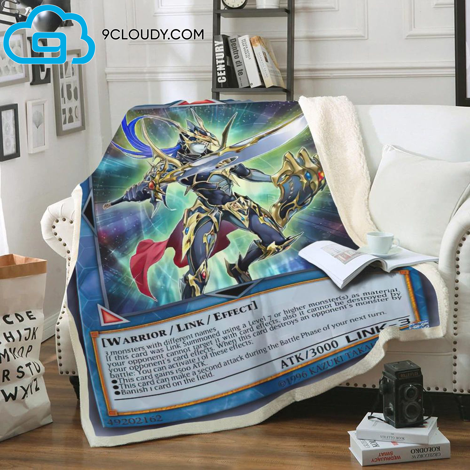 Yu Gi Oh Black Luster Soldier Soldier Of Chaos Full Print Soft Blanket Yu Gi Oh Black Luster Soldier Soldier Of Chaos Full Print Soft Blanket