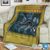 Yu Gi Oh Blue Eyes Black Dragon 1St Edition Blanket