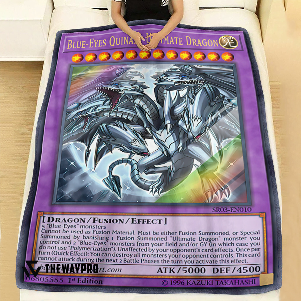 Yu Gi Oh Blue Eyes Quinary Ultimate Dragon Blanket Yu Gi Oh Blue Eyes Quinary Ultimate Dragon Blanket