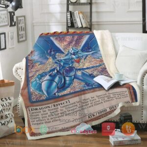 Yu Gi Oh Blue Eyes Shining Dragon Blanket 1