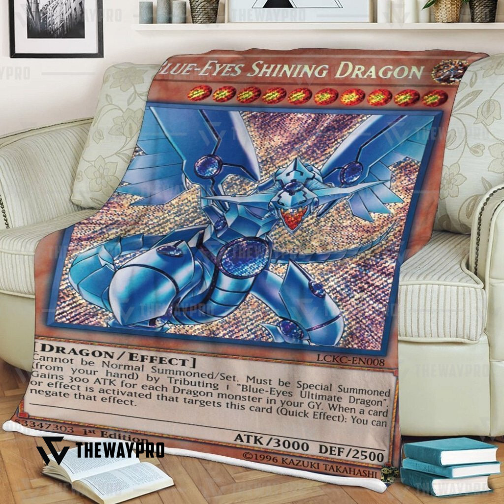 Yu Gi Oh Blue Eyes Shining Dragon Blanket Limited Edition Yu Gi Oh Blue Eyes Shining Dragon Blanket Limited Edition