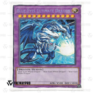 Yu Gi Oh Blue Eyes Ultimate White Dragon Blanket