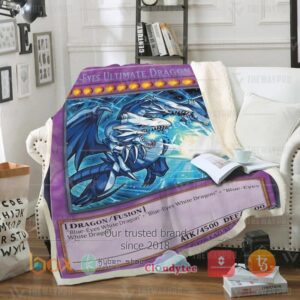 Yu Gi Oh Blue Eyes Ultimate White Dragon Blanket 4