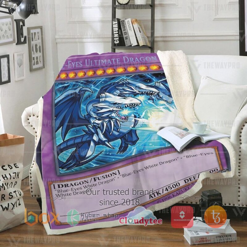 Yu Gi Oh Blue Eyes Ultimate White Dragon Blanket 4 Yu Gi Oh Blue Eyes Ultimate White Dragon Blanket 4