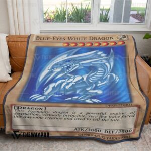 Yu Gi Oh Blue Eyes White Dragon Blanket 4