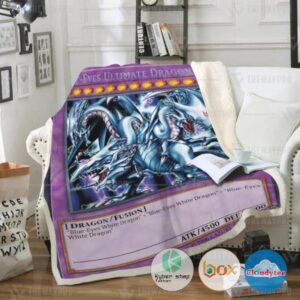 Yu Gi Oh Blueeyes Ultimate White Dragon Blanket