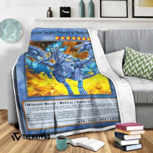 Yu Gi Oh Cerulean Sacred Phoenix Of Nephthys Blanket