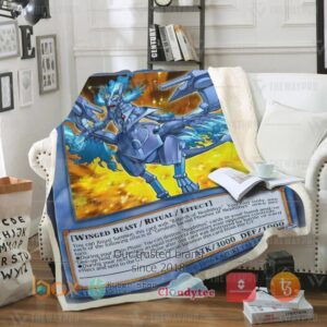 Yu Gi Oh Cerulean Sacred Phoenix Of Nephthys Blanket 5