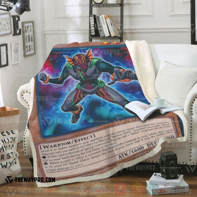 Yu Gi Oh Destiny Hero Decider Soft Blanket Yu Gi Oh Destiny Hero Decider Soft Blanket