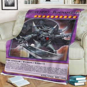 Yu Gi Oh Destiny Hero Dominance Full Print Soft Blanket
