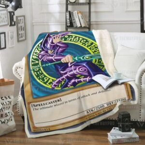 Yu Gi Oh Duel Links Cards Dark Magician Custom Soft Blanket