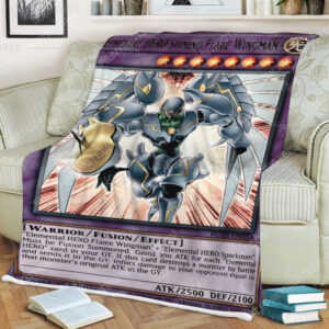 Yu Gi Oh Elemental Hero Shining Flare Wingman Full Print Soft Blanket