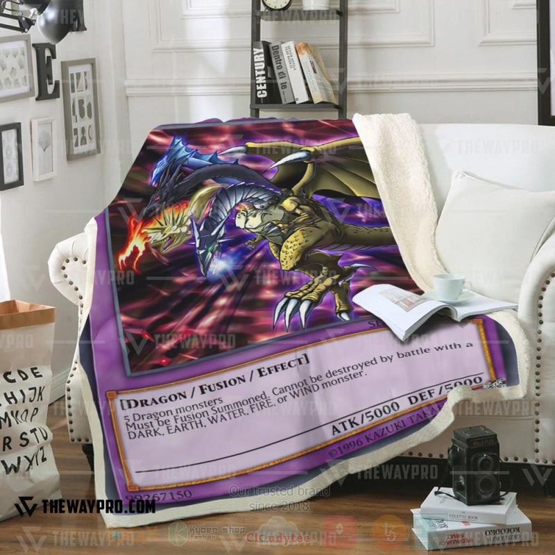 Yu Gi Oh Five Headed Dragon Soft Blanket Yu Gi Oh Five Headed Dragon Soft Blanket