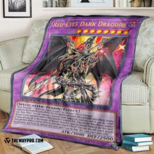 Yu Gi Oh Red Eyes Dark Dragon Blanket 4